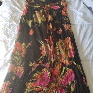 Strapless maxi dress